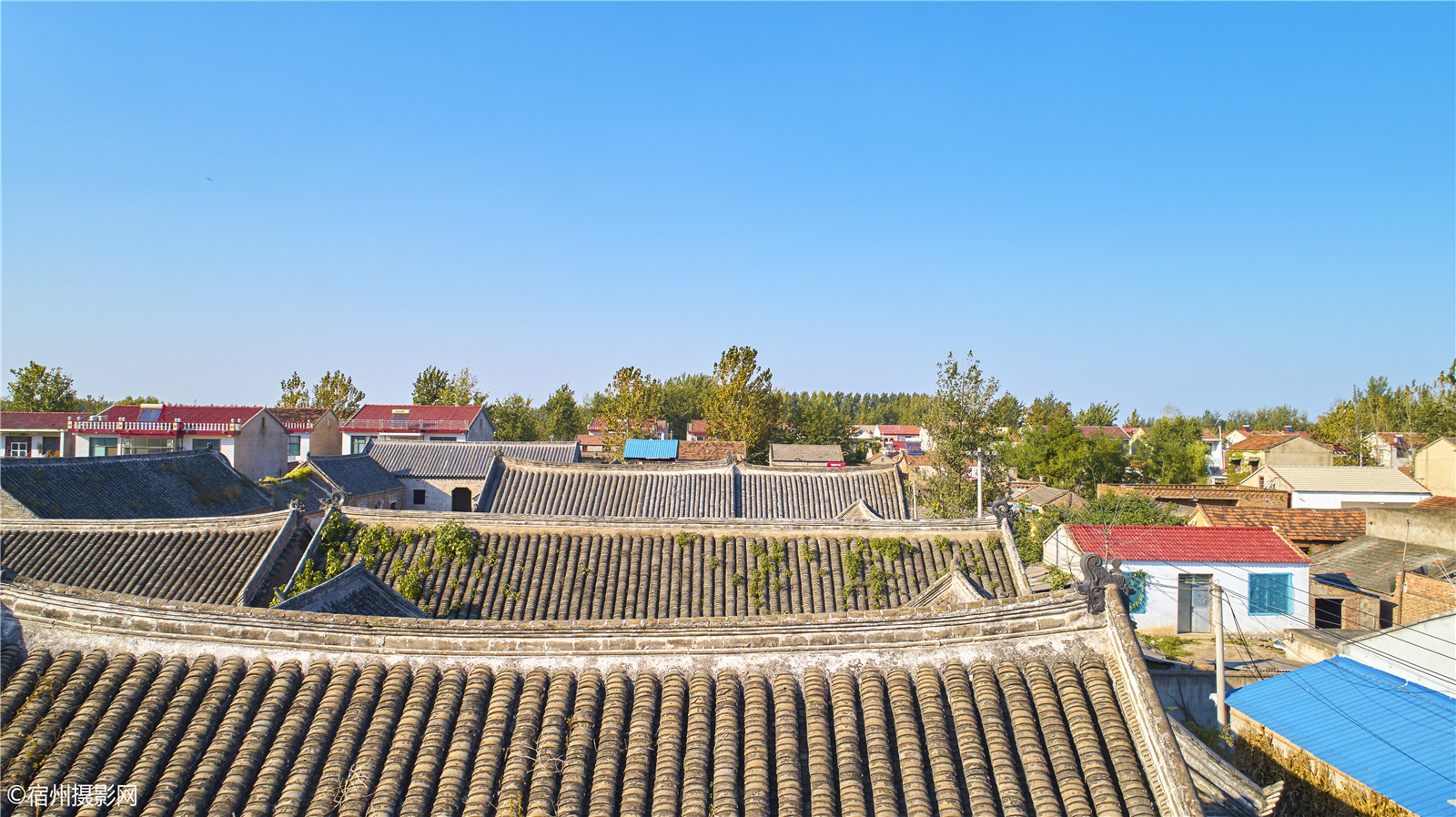 记录宿州古建遗迹–林探花府附航拍视角