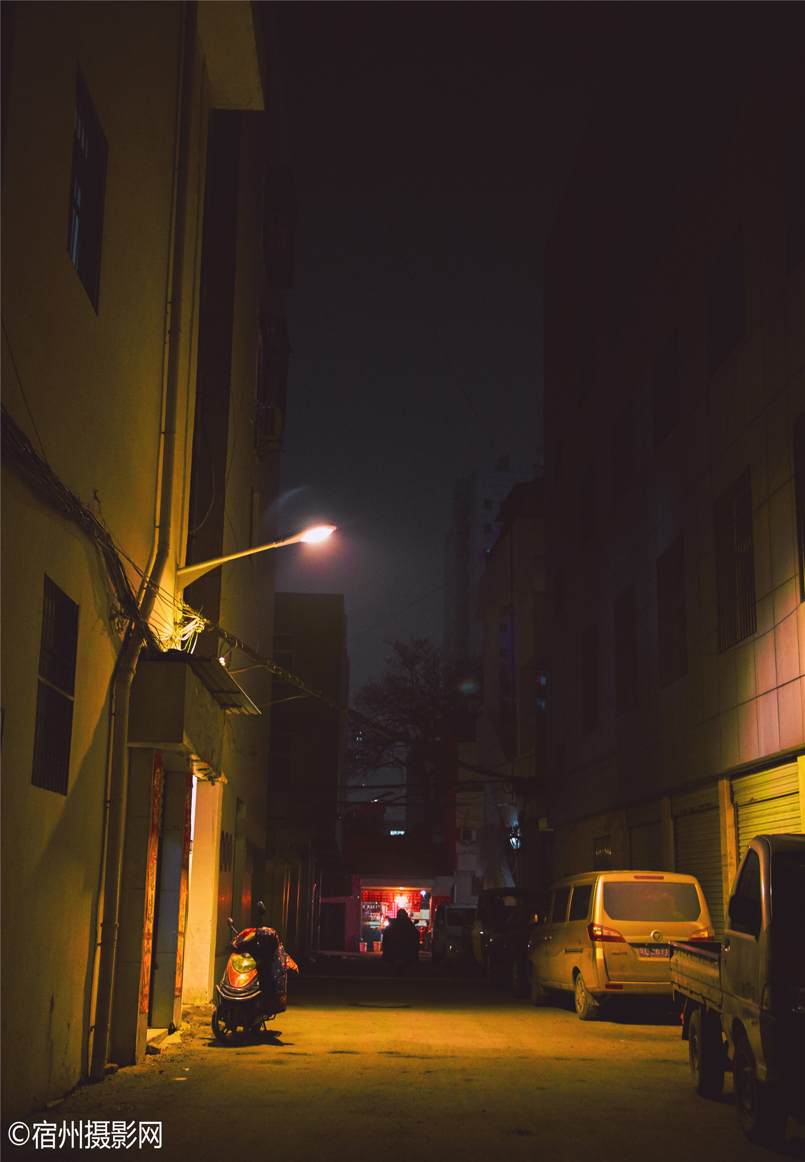 城市掠影夜晚的宿州中山街大河南街市井掠影