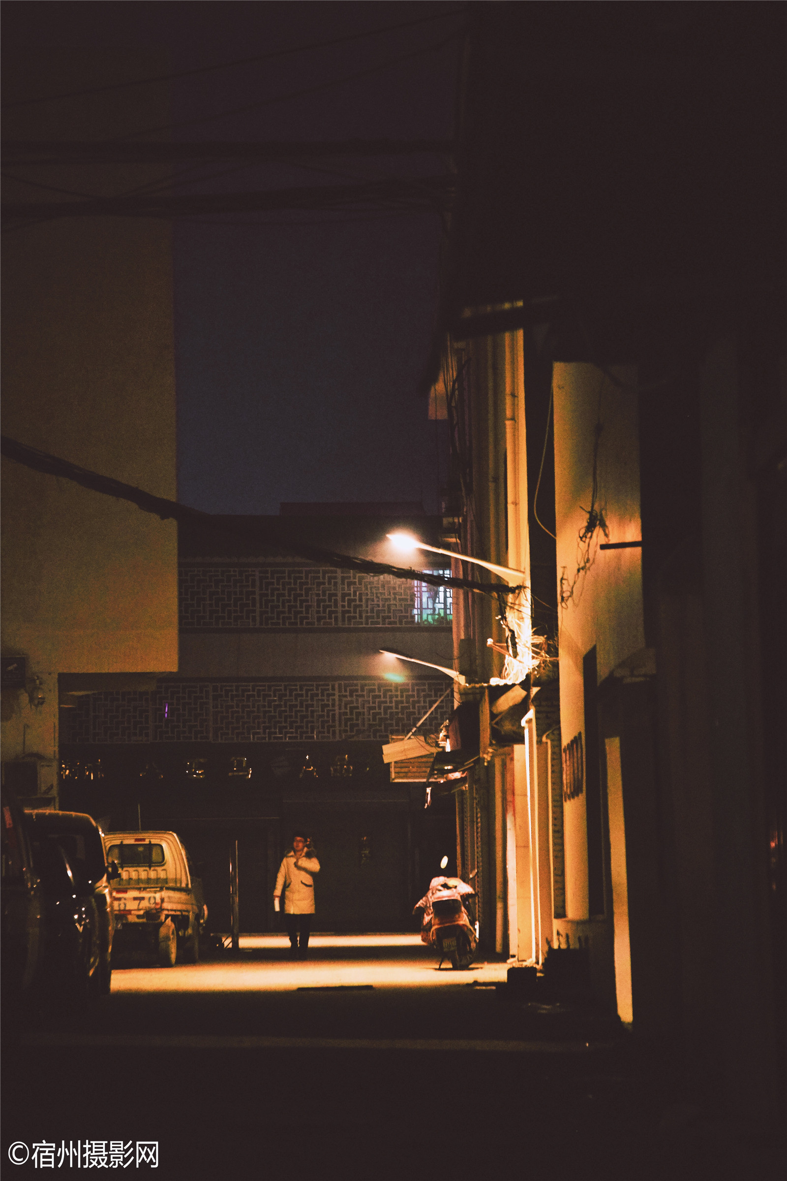城市掠影夜晚的宿州中山街大河南街市井掠影