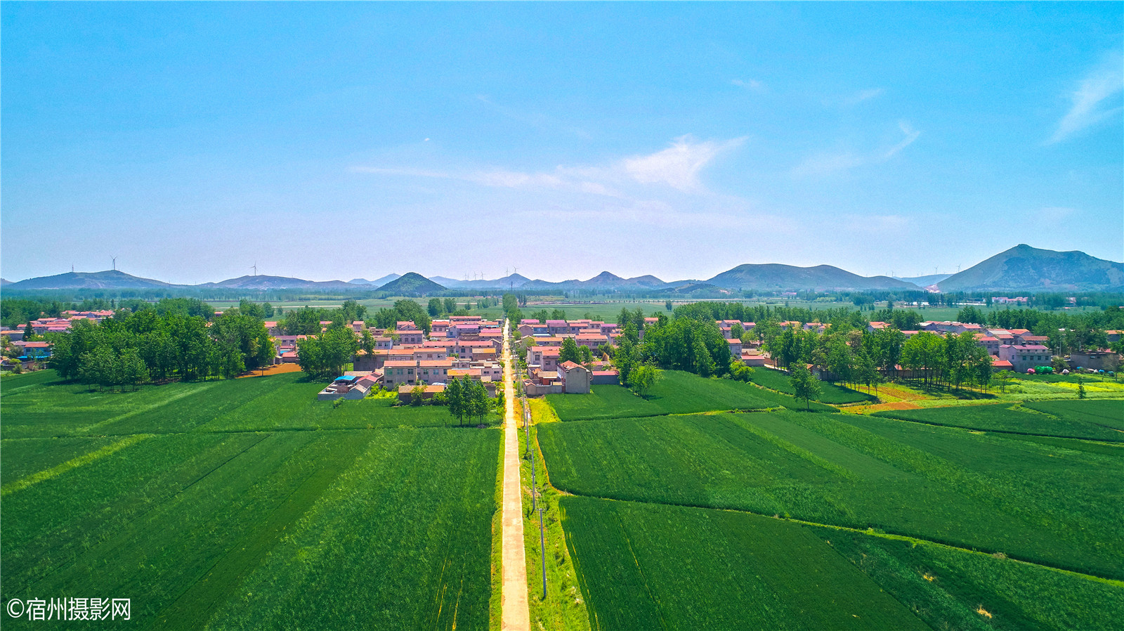 宿州夹沟乡间掠影附田野航拍视角