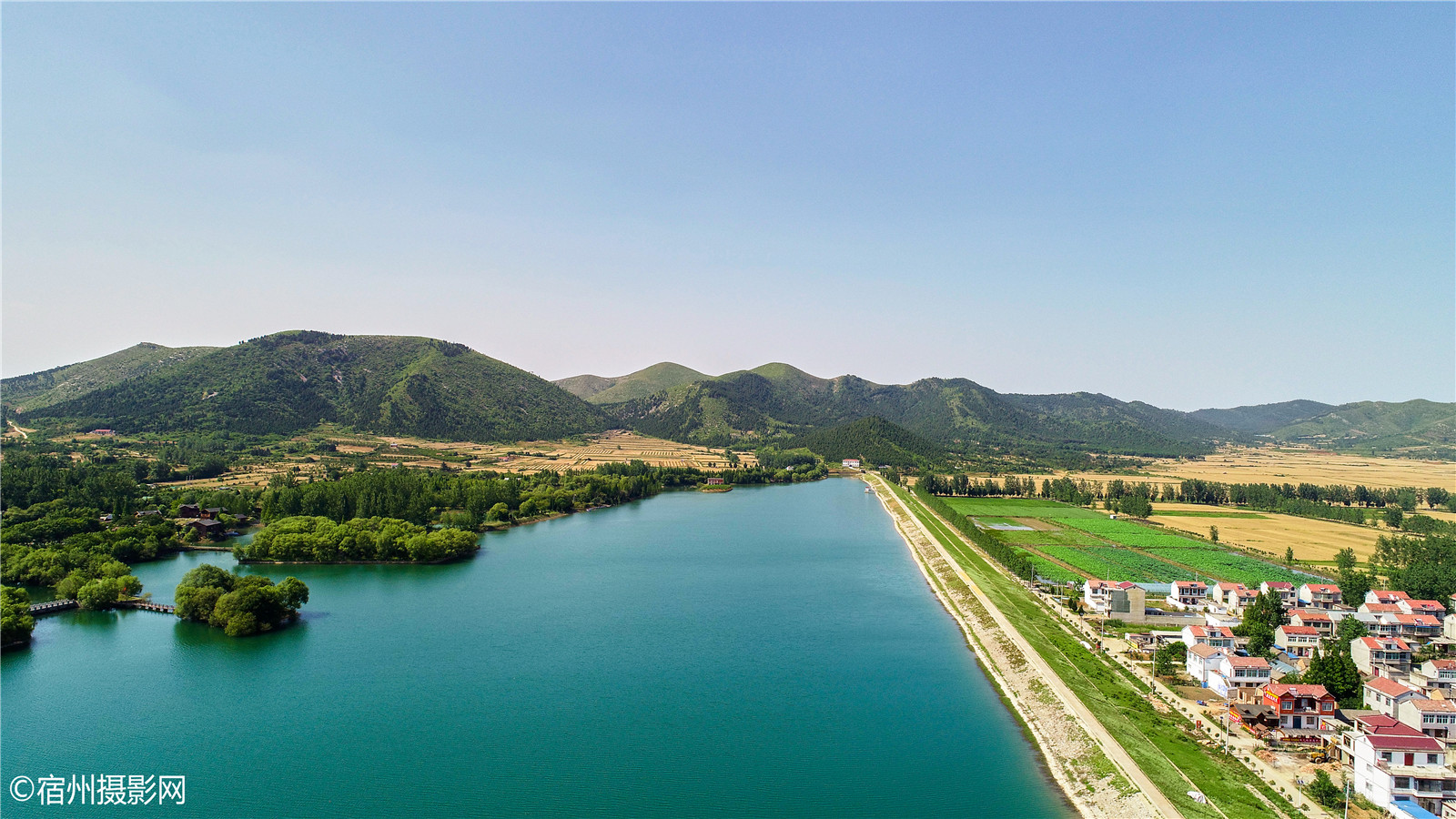 跨越春秋,航拍记录埇桥最美群山—-宿州大五柳风景区
