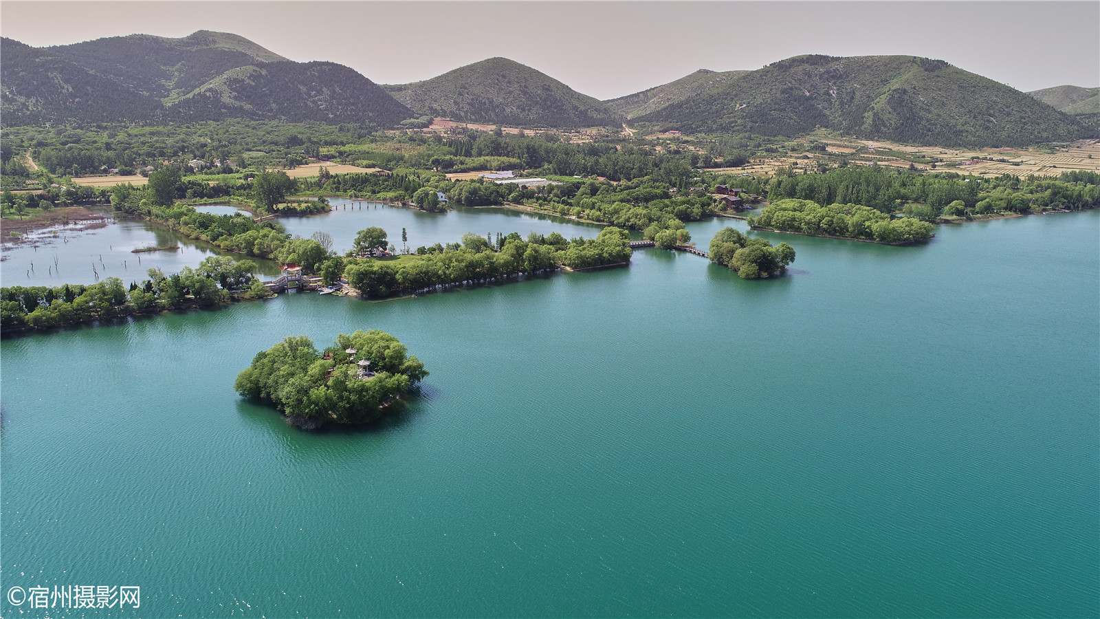跨越春秋,航拍记录埇桥最美群山—-宿州大五柳风景区
