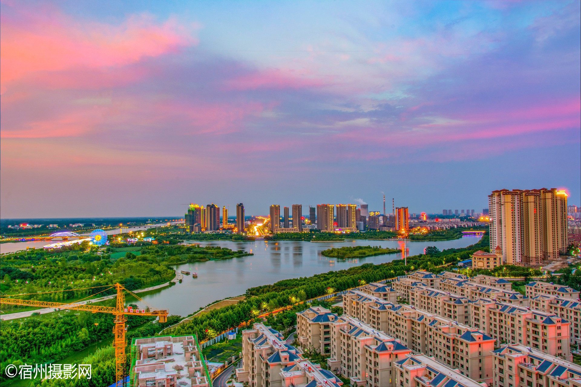 三角洲华灯初上 _ 宿州摄影网