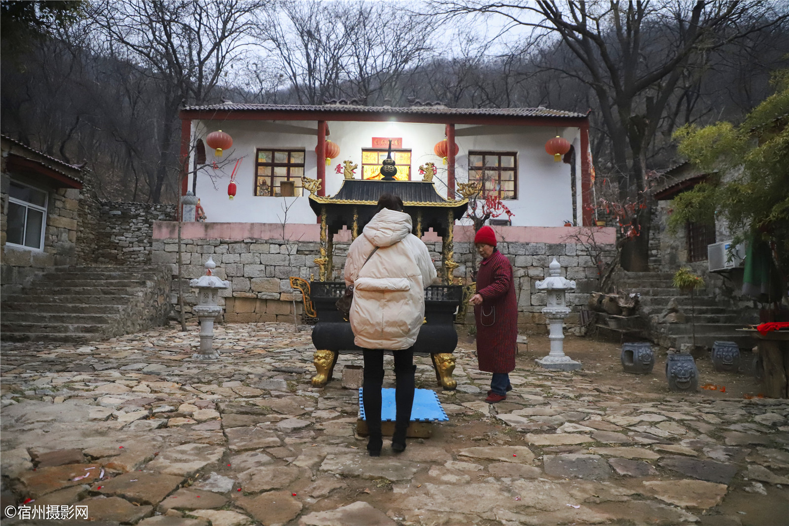 宿州腊八节去秦山寺喝福粥