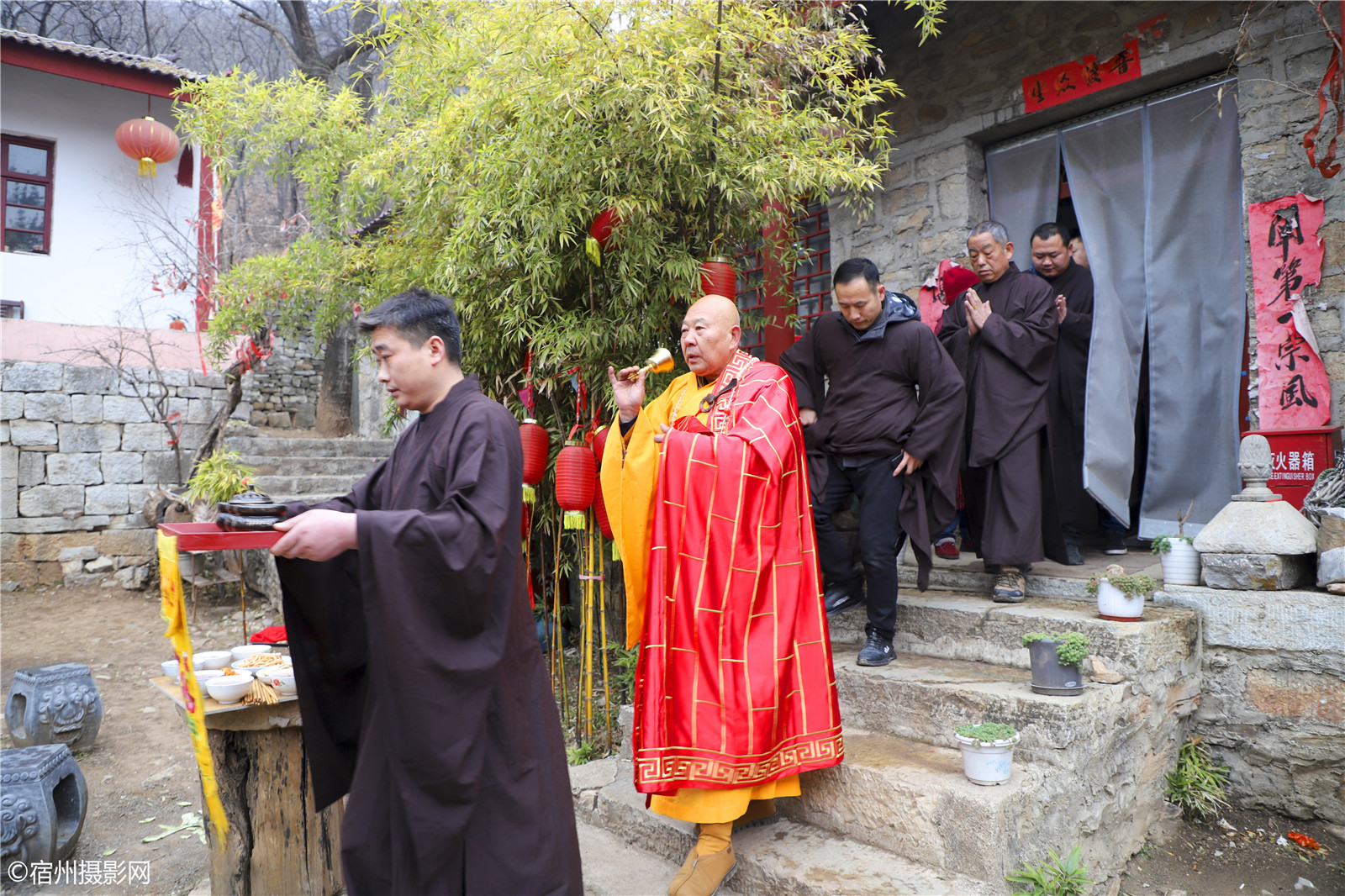 宿州腊八节去秦山寺喝福粥