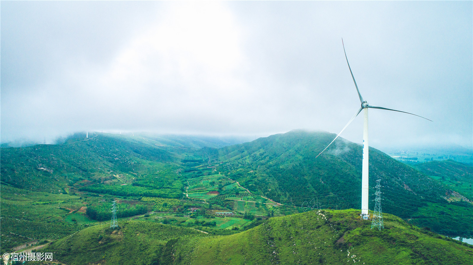 在宿州最美的盘山公路,邂逅一场难得的雨雾,看群山深处,云雾缭绕